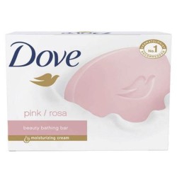 Sapun Solid DOVE Pink, Parfum Floral, Greutate 100 g, Sapun Solid Crema DOVE, Sapunuri Solide Dove, Sapun pentru Maini Uscate, Sapun Parfumat pentru Ingrijirea Mainilor, Sapun Solid cu Parfum Floral