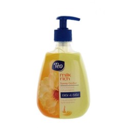Sapun Lichid TEO Sunny Gerber, Cantitate 400 ml, Parfum Floral, Sapun Lichid pentru Maini, Sapunuri Lichide, Sapun Lichid cu Pompita, Sapun Lichid pentru Maini Uscate, Sapun Lichid Teo, Sapun Lichid cu Parfum Floral