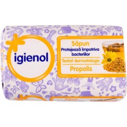 Sapun Antibacterian Propolis Igienol, 90 g, Igienol Sapun Antibacterian cu Propolis, Igienol Sapunuri Solide Antibacteriene, Sapun Dezinfectant pentru Maini, Sapun Antibacterian Hidratant pentru Maini, Sapun Solid Antibacterian Igienol