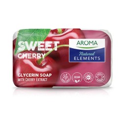 Sapun Solid AROMA Natural Element Cherry, 100 g, Sapun Solid, Sapun Solid AROMA, Sapun Solid Hidratant, Sapunuri Solide AROMA, Sapun Parfumat, Sapun pentru Ingrijirea Pielii, Sapunuri AROMA