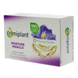 Sapun Solid Elmiplant Moisture Miracle, 100 g, Parfum Iris, Sapunuri pentru Corp si Fata fara Parabeni, Elmiplant Sapunuri pentru Fata si Corp, Sapunuri Naturale pentru Fata si Corp, Elmiplant Sapunuri Crema 