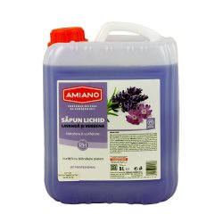 Sapun Lichid cu Parfum  de Lavanda si Verbana  Amiano, 5L, Sapun Lichid pentru Maini, Sapun Lichid Maini Hidratant, Sapun Lichid 5L, Sapun Lichid pentru Baie, Sapun Lichid Delicat