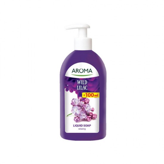 Sapun Lichid AROMA Wild Liliac, 500 ml, Sapun Lichid, Sapun Lichid cu Pompita, Sapun Lichid AROMA, Sapunuri Lichide, Sapun Lichid Maini, Sapun Lichid de Calitate, Sapun Lichid Parfumat, Sapun Lichid pentru Maini