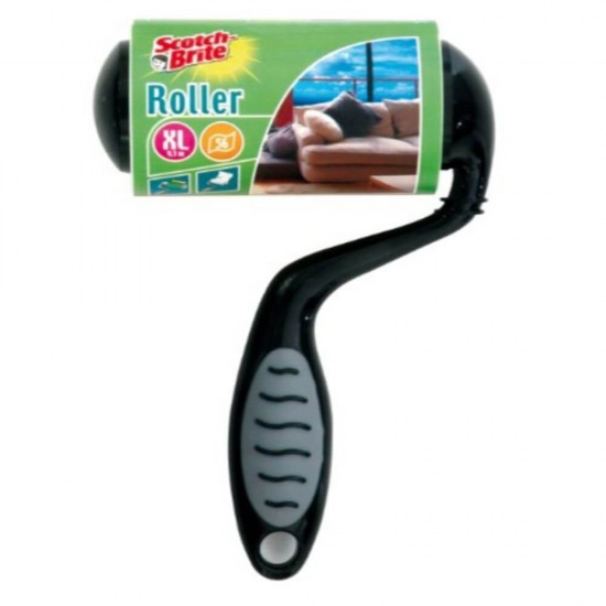 Roller Scame SCOTCH BRITE, 5x5x24 cm, 56 de Folii, pentru Canapele, Rola Adeziva Scame, Role Adezive pentru Par, Rola Adeziva Scame, Rollere Scame Scotch-Brite, Rollere Indepartare Par si Scame, Rollere Curatare Canapele, Accesorii Menaj