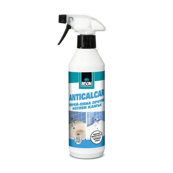 Solutie Curatare Calcar Bison, 500 ml, Spray, Solutie pentru Curatare Calcarului cu Pulverizator, Solutie Anti Calcar Bison, Solutii Anti Calcar Bison, Solutie Indepartare Calcar, Solutie pentru Indepartat Calcarul, Solutie Anticalcar Puternica