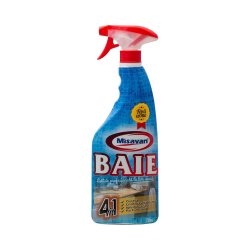 Solutie Curatare Baie Fara Urme Misavan 4 in 1, 750 ml, Solutie Lichida pentru Degresarea Suprafetelor, Solutie cu Pulverizator pentru Suprafete, Solutie Lichida pentru Pete Solutie Curatare Baie Fara Urme Misavan 4 in 1, 750 ml, Solutie Lichida pentru Degresarea Suprafetelor, Solutie cu Pulverizator pentru Suprafete, Solutie Lichida pentru Pete