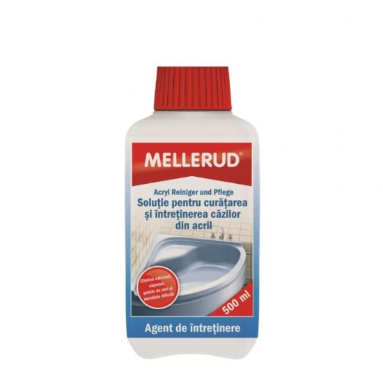 Solutie Curatare Cazi de Acril Mellerud, 500 ml, Solutie Curatare Cazi Acril, Solutie Intretinere Cazi Acril, Solutie de Curatare Cazi, Detergent Curatare Cazi, Detergent de Curatare Cazi Acril, Detergent Intretinere Cazi Acril, Solutii Curatare Cada