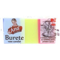 Set 3 Bureti Canelati Ana Universali, Diverse Culori, Burete Vase, Burete Bucatarie, Bureti Curatare, Burete pentru Menaj, Bureti pentru Casa, Burete Bucatarie, Bureti de Vase, Burete pentru Vase, Bureti Clasici de Vase Set 3 Bureti Canelati Ana Universali, Diverse Culori, Burete Vase, Burete Bucatarie, Bureti Curatare, Burete pentru Menaj, Bureti pentru Casa, Burete Bucatarie, Bureti de Vase, Burete pentru Vase, Bureti Clasici de Vase