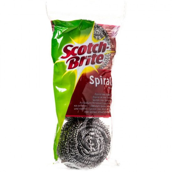 Bureti Metalici Premium SCOTCH BRITE Tip Spira, 3 Buc/Set, Burete Metalic Scotch Brite, Burete Metalic Spirala, Bureti Metalici Spirala Spalatoare Metalica pentru Vase, Burete de Vase Metalici, Bureti Metalici