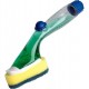 Burete cu Rezervor pentru Detergent SCOTCH BRITE Click & Clean, 230x95x60 mm, Culoare Galben, Burete din Spuma Poliuretanica, Burete Fibra Abraziva, Burete Vase cu Rezervor, Burete Vase Ergonomic, Burete Vase