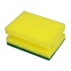 Burete Sagomat Standard Practic SCOTCH BRITE, Dimensiuni 9x7x4.5 cm Spuma Poliuretanica si Fibra Abraziva, Culoare Galbena, Burete Vase, Bureti Scotch Brite, Bureti Curatare, Burete pentru Menaj, Bureti pentru Casa, Burete Bucatarie, Bureti de Vase