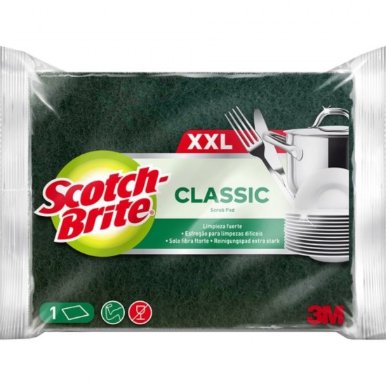 Burete SCOTCH BRITE Clasic XXL, Galben, Burete Vase, Burete Bucatarie, Bureti de Vase, Burete pentru Vase, Bureti Clasici de Vase, Burete Vase Scotch-Brite, Bureti Vase Scotch-Brite
