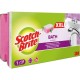 Burete SCOTCH BRITE Clasic XXL cu Protectie Unghii pentru Baie, Alb/Roz, Burete Vase, Burete Bucatarie, Bureti de Vase, Burete Vase, Bureti Clasici de Vase, Burete Vase Scotch-Brite, Bureti Vase Scotch-Brite