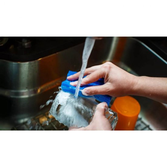 Burete Canelat pentru Vase Misavan Maxi, Albastru, Bureti Canelati, Burete Vase, Bureti Vase, Burete de Vase, Burete pentru Vase, Bureti Vesela, Burete Spalat Vase, Bureti Spalat Vase, Burete Pahare, Bureti Pahare, Burete Doua Fete