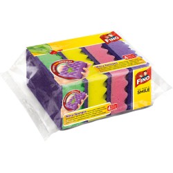 Set 4 Bureti de Vase Ondulati, Fino Wavy, Pentru Protectia Unghiilor, Culori Asortate, Burete de Vase Fino, Fino Burete Protectia Unghiilor, Fino Wavy Pentru Protectia Unghiilor, Burete de Bucatarie, Bureti de Bucatarie Asortati