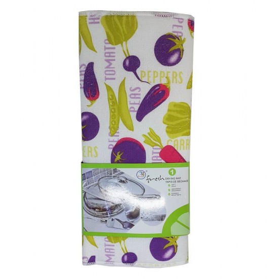 Laveta Vase din Microfibra, 38x50 cm, Model Legume, Lavete Microfibra pentru Casa, Lavete Universale, Laveta Universala, Lavete Uz Universal pentru Curatenie, Lavete pentru Casa si Bucatarie, Lavete pentru Vase