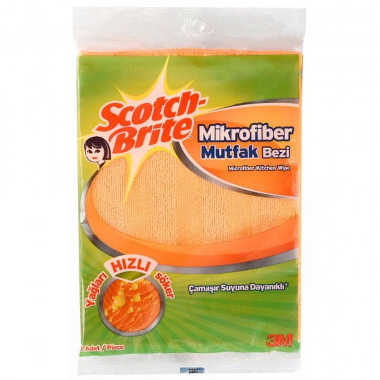 Laveta Uz General SCOTCH BRITE, 32x36 cm, Portocalie, Lavete din Microfibra, Set Lavete, Laveta Universala, Lavete Universale, Lavete pentru Curatenie, Lavete Menaj, Lavete pentru Bucatarie, Lavete pentru Vase, Laveta Universala