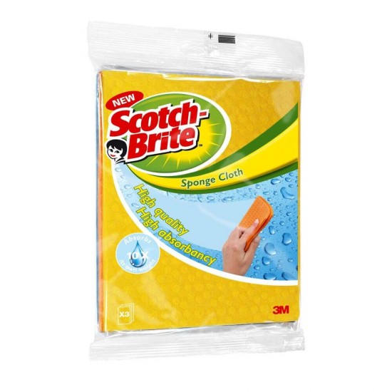 Lavete Umede SCOTCH BRITE, 25.9x18.1x1.5 cm, 3 Buc/Set, Diverse Culori, Lavete Scotch Brite, Lavete Umede Scotch Brite, Laveta Umeda, Lavete Umede, Lavete pentru Curatenie, Lavete Menaj, Lavete pentru Bucatarie