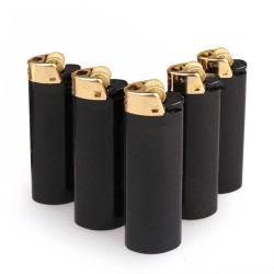 Brichete Reincarcabile Atomic, 50 Buc/Set, Negru/Auriu, Brichete, Brichete Reincarcabile, Set Brichete, Brichete de Aprins Aragazul, Brichete Bucatarie, Brichete pentru Aprins Carbuni, Brichete pentru Aprinderea Lumanarilor, Bricheta de Buzunar