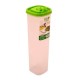 Cutie Depozitare cu Capac si Picurator, 9x9x29.5 cm, 1L, Plastic Transparent, Recipient cu Picurator, Cutii din Plastic pentru Depozitare cu Picurator, Cutie Depozitare Condimente Lichide, Recipient Depozitare cu Capac