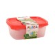 Set 3 Cutii Alimentare, 0.6 L, 1.2 L si 2L, Plastic Transparent, Caserole din Plastic pentru Alimente, Cutii Depozitare cu Capac, Cutii Plastic Transparente, Caserole Alimentare din Plastic, Cutii Alimentare din Plastic