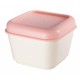 Cutie pentru Alimente MILAN, 0.33 L, 12x10x7 cm, Necompartimentata, Plastic, Capac Roz, Cutie Alimente, Cutie Stocare Alimente, Cutie Pastrare Alimente, Cutie Alimente Necompartimentata, Cutie de Plastic pentru Alimente