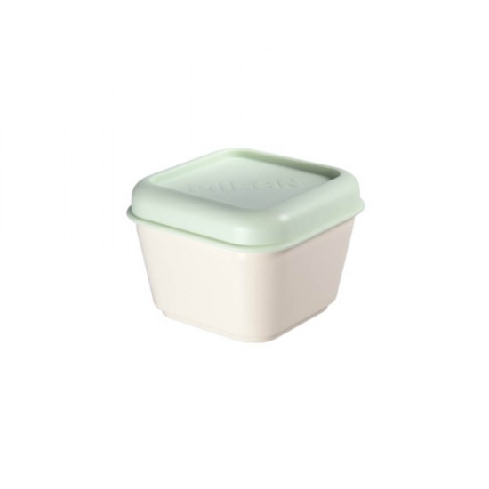 Cutie pentru Alimente MILAN, 0.33 L, 12x10x7 cm, Necompartimentata, Plastic, Capac Verde, Cutie Alimente, Cutie Stocare Alimente, Cutie Pastrare Alimente, Cutie Alimente Necompartimentata, Cutie de Plastic pentru Alimente