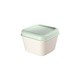 Cutie pentru Alimente MILAN, 0.33 L, 12x10x7 cm, Necompartimentata, Plastic, Capac Verde, Cutie Alimente, Cutie Stocare Alimente, Cutie Pastrare Alimente, Cutie Alimente Necompartimentata, Cutie de Plastic pentru Alimente