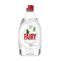 Detergent Lichid de Vase Fairy Pure&Clean, 450 ml, Fara Parfum, Fairy Detergent de Vase, Detergent de Vase Manual, Detergent Lichid pentru Vase, Degresant pentru Vase, Detergent Impotriva Grasimilor