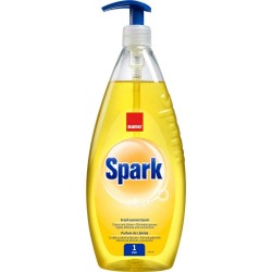 SANO Spark Detergent Lichid pentru Vase, 1 L, Lamaie, Detergent Vase cu Parfum Delicat de Lamaie, Sano Spark Lemon, Detergent Vase cu Pompita, Detergenti Lichizi pentru Vase, Detergent Bucatarie, Solutie de Curatat Sano SANO Spark Detergent Lichid pentru Vase, 1 L, Lamaie, Detergent Vase cu Parfum Delicat de Lamaie, Sano Spark Lemon, Detergent Vase cu Pompita, Detergenti Lichizi pentru Vase, Detergent Bucatarie, Solutie de Curatat Sano