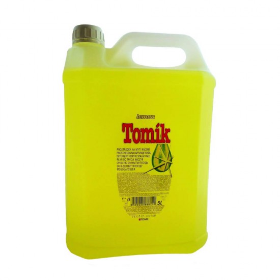 Rezerva Detergent pentru Spalat Vase, Tomik, 5 L, Parfum de Lamaie, Detergent Vase, Rezerva Detergent Vase, Detergent Spalat Vase, Solutie Spalat Vase, Solutie Vase, Detergent pentru Vase 5 Litri, Detergenti Vase, Solutie Curatare Vase 5L