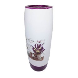 Vaza Ceramica, Model Lavanda, Cilindrica, 29 cm Inaltime, Alb si Mov, Vaza pentru Flori, Vaza Ceramica pentru Flori, Vaza Flori, Vaza Mare, Vaza Inalta, Vaza Cilindrica, Vaza Forma Simpla, Vaza cu Model Imprimat, Vaza Alba cu Mov Vaza Ceramica, Model Lavanda, Cilindrica, 29 cm Inaltime, Alb si Mov, Vaza pentru Flori, Vaza Ceramica pentru Flori, Vaza Flori, Vaza Mare, Vaza Inalta, Vaza Cilindrica, Vaza Forma Simpla, Vaza cu Model Imprimat, Vaza Alba cu Mov