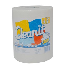 Prosop Hartie CLEANIT XXL, 2 Straturi, 1 Buc/Set, 300 Foi/Rola, Celuloza Pura, Rola Servetele Hartie, Prosoape Hartie si Servetele, Prosoape Unica Folosinta