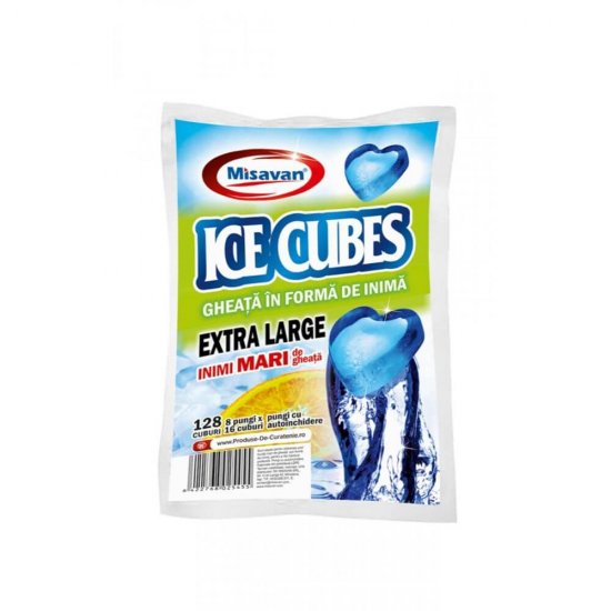 Pungi pentru Gheata Misavan, Forma Inima, 128 Cuburi, 16 Cuburi/Punga, 8 Pungi/Set, Pungi Gheata Misavan, Pungi Cuburi de Gheata Misavan, Pungi Cuburi Gheata Misavan, Pungi pentru Cuburi de Gheata, Pungi pentru Cuburi Gheata