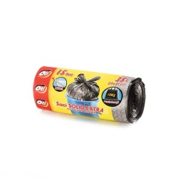 Saci Menaj OTI Solid Extra, 35L, 50x75 cm, 15 Buc/Rola, Negru, Saci Menaj, Saci de Gunoi, Saci Menajeri 35L, Saci de Gunoi Negri, Saci Menajeri Negri, Saci Menajeri cu Urechi de Prindere Saci Menaj OTI Solid Extra, 35L, 50x75 cm, 15 Buc/Rola, Negru, Saci Menaj, Saci de Gunoi, Saci Menajeri 35L, Saci de Gunoi Negri, Saci Menajeri Negri, Saci Menajeri cu Urechi de Prindere