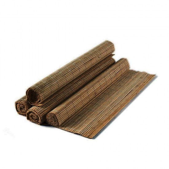 Suport Bambus Farfurii, 4 Buc/Set, 45x30 cm, Culoare Maro Inchis, Napron din Bambus, Napron Bambus pentru Farfurii, Suporturi pentru Farfurii, Set Placemat Bambus, Placemate Bambus, Suport Bambus pentru Masa