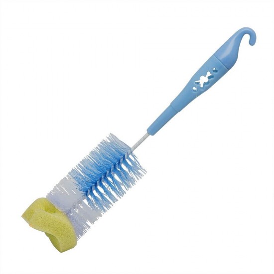 Perie pentru Sticla Bebe, Maner Plastic Albastru, Perie Spalat Sticle si Biberoane, Perii pentru Biberoane, Perie de Plastic pentru Curatarea Biberoanelor, Perii pentru Spalat Sticle pentru Copii