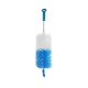 Perie pentru Sticla 1/2 L, Sarma/Fire Sintetice, Alb/Albastru, Perie de Sarma pentru Sticle, Perii de Sarma pentru Sticla, Perie de Sarma pentru Curatarea Sticlelor, Perii Sarma pentru Spalat Sticle, Perie Sarma Sticle 1L