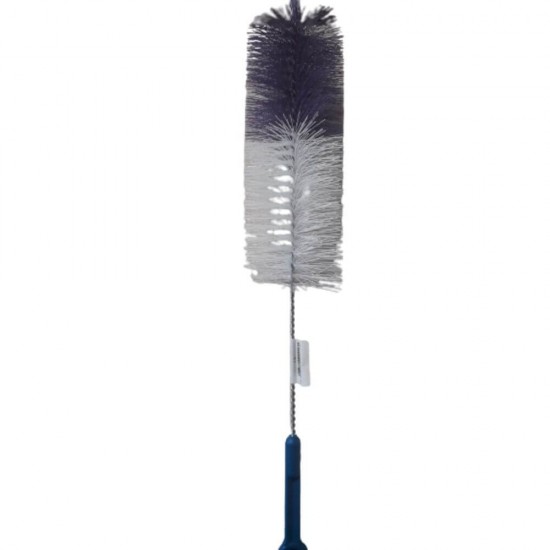 Perie pentru Sticla 1L, Sarma/Fire Sintetice, Alb/Mov, Perie de Sarma pentru Sticle, Perii de Sarma pentru Sticla, Perie de Sarma pentru Curatarea Sticlelor, Perii Sarma pentru Spalat Sticle, Perie Sarma Sticle 1L