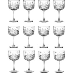 Set 12 Pahare din Sticla Incolora Pasabache Timeless, 500 ml, Ornamentala, Pentru Cocktail, Cu Picior, Pahare Sticla Pasabahce, Pahare Cristal , Pahare Ieftine, Pahare cu Picior pentru Apa, Pahar Cocktail Pasabahce