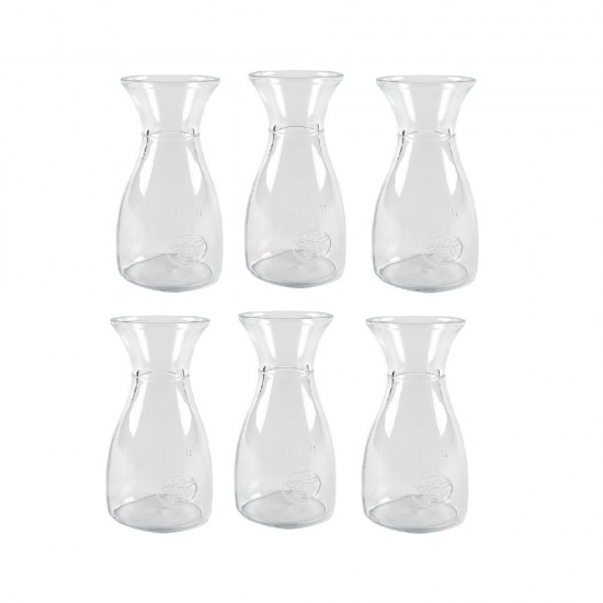 Carafa din Sticla Incolora, Pasabahce Bacchus, 6 Buc/Set, 1L Capacitate, Pentru Vin, Carafa Sticla Pasabahce, Carafa Cristal Transparenta, Carafa Transparenta Ieftina, Carafa pentru Vin din Sticla, Set de Carafe