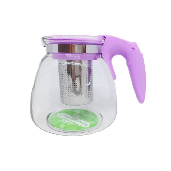 Ceainic cu Infuzor Shangyixin, Sticla, Inox, Plastic, Mov, Infuzor Ceai, Infuzor de Sticla, Ceainic de Sticla, Infuzor Ceai de Sticla, Ceainice cu Infuzor, Infuzor Ceainic, Infuzoare Ceainice, Infuzoare de Ceai, Ceainic de Sticla, Infuzor Cafea