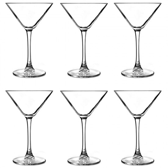 Set 6 Pahare din Sticla Incolora 230 ml, Pasabahce Enoteca, pentru Martini, cu Picior, Pahare Martini, Pasabahce Pahare, Pahare Enoteca, Pahare cu Picior