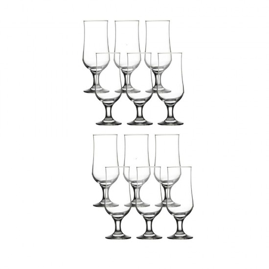 Set 12 Pahare din Sticla Incolora 385 ml, Pasabahce Tulipe, pentru Bere, Pahare Bere, Pasabahce Pahare, Pahare Tulipe, Pahare, Pahare Bere, Pahare Sticla Incolora, Pasabahce Bere, Set Pahare Bere