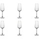 Set 6 Pahare din Sticla Incolora Pasabache Allegra, 195 ml, 226 mm, Pentru Sampanie, Cu Picior, Pahare Sticla Pasabahce, Pahare Cristal Transparente, Pahare Ieftine, Pahare cu Picior pentru Sampanie