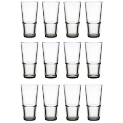 Pahar din Sticla Incolora, Pasabahce Grande-S, Long Drink, 12 Buc/Set, 284 Ml/Capacitate, 128 Mm/Inaltime, Pahare Sticla Pasabahce, Pahare Cristal Transparente, Pahare Ieftine, Set de Pahare Pasabahce