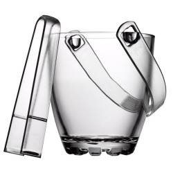 Vas Gheata PASABAHCE, 800 ml, Suport Sticla pentru Gheata, Ghetiera, Pahare pentru Gheata, Vase din Sticla pentru Gheata, Bol pentru Gheata, Recipient din Sticla pentru Gheata, Vas Sticla cu Cleste pentru Gheata, Vas din Sticla Servit Gheata