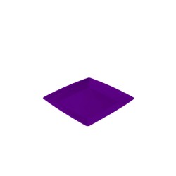 Farfurie Patrata Mare Sterk, 23x23x1.5 cm, Mov Inchis, Farfurie, Farfurie Plastic, Farfurie din Plastic, Farfurie Mare, Farfurie Mare Plastic, Farfurie Sterk, Farfurie Mare Sterk, Farfuruie Plastic Sterk