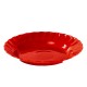 STERK Farfurie Imprimata Adanca Rotunda, 20x3 cm, Rosie, Plastic, Farfurie Rotunda Rosie, Farfurie Rosie, Farfurie Plastic, Farfurie Rotunda, Farfurie Adanca, Farfurie Rotunda Adanca, Vesela Masa, Farfurii Adanci