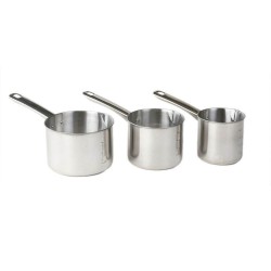 Ibrice Inox, 3 Buc/Set, Culoare Argintie, Ibric pentru Cafea, Ibrice din Inox, Set Ibrice, Ibrice pentru Cafea, Ibric din Inox, Vesela Bucatarie, Seturi Bucatarie din Inox, Ibrice la Set